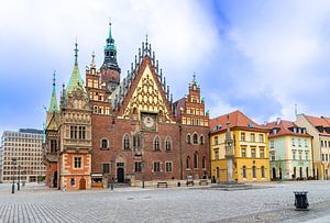 Rathaus am Rynek in Breslau, Polen