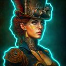 Steampunk lady with red hair by Digital Art Nederland thumbnail