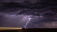 Kansas thunderstorm von Donny Kardienaal Miniaturansicht