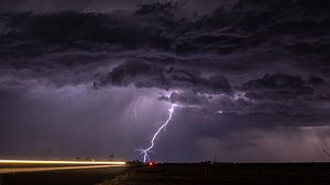 Kansas thunderstorm van Donny Kardienaal