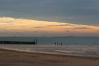 Wolken en  zee gaan synchroon