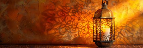 Klassiek stilleven arabische lamp panorama