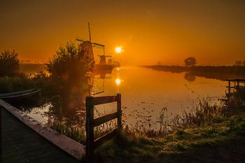 Molens aan de kinderdijk.