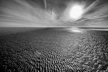 de structuren in het strand van Rottumeroog van Hans de Waay