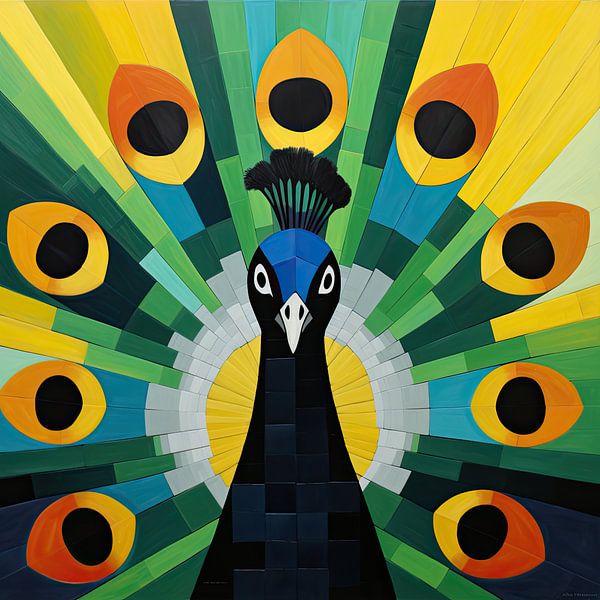 Bird: Peacock by Eye catching paintings