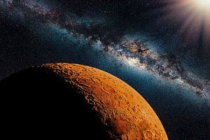Planet Mars im Sonnensystem