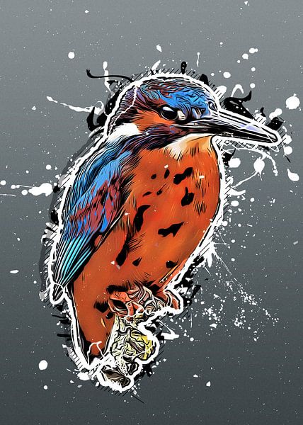 Eisvogel Vogel Kunst #Kingfisher von JBJart Justyna Jaszke