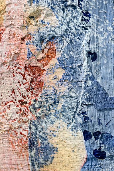 VIEUX MUR COLORÉ ABSTRAIT par Petra Terpstra