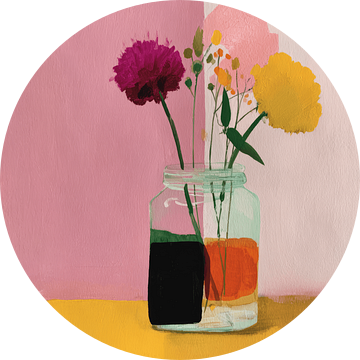 Kleurrijk stilleven met bloemen