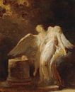 Het offer van de roos, Jean-Honoré Fragonard van Meesterlijcke Meesters thumbnail