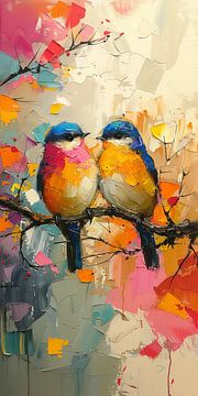 Kleurrijke vogels van Brigitta Meijer