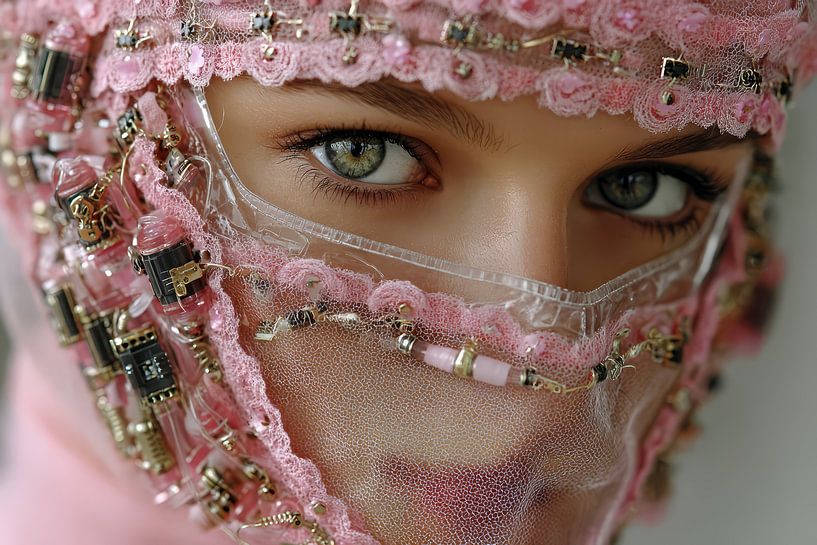 surrealistic portrait of woman by Egon Zitter