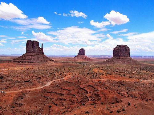 Rode rotsformatie in Monument Valley