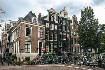 Maisons du canal d'Amsterdam sur Keizersgracht sur Bart Maat