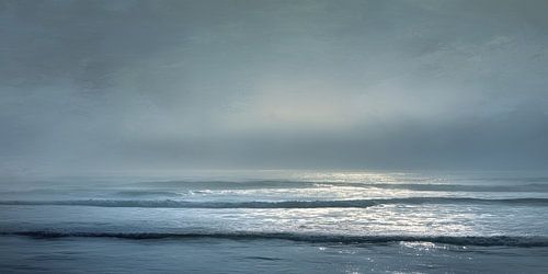 Zilverlicht op stille golven