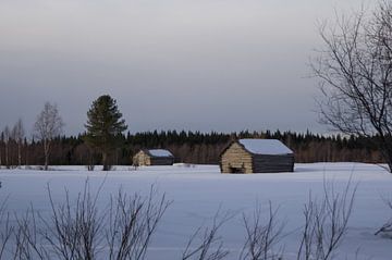 Cabanes dans la neige sur Andrea Ooms