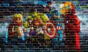 LEGO Marvel muur graffiti collectie 3 van Bert Hooijer