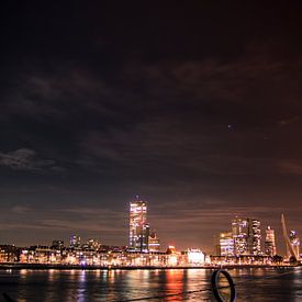 Rotterdam by night - Noordereiland van Suzan van Pelt