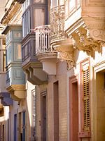 Balconies in Rabat, Malta