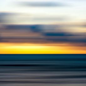 Warm Horizon Coastal Abstract by Joseph S Giacalone Photography