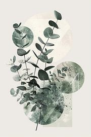 Eucalyptus & Geometry: Organic symmetry by Poster Art Shop