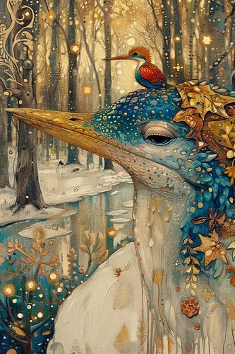 Wood ghost and the bird by Whale & Sons