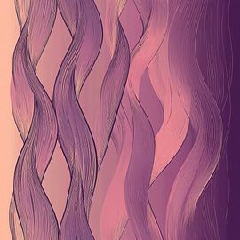 Gewelltes Rosa von Moderne Kollektion