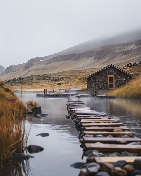 Haus am See von fernlichtsicht