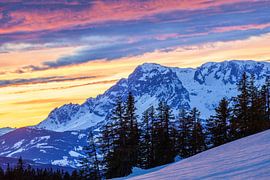 Farbenspiel über dem Hochkönig