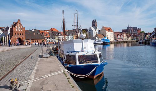 Oude haven van Wismar aan de Oostzee