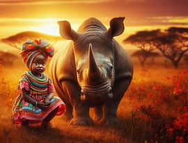 Friendship and respect between humans and animals by Ans Bastiaanssen