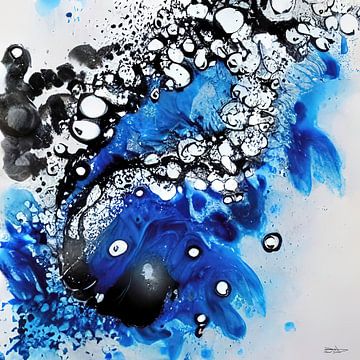 peinture d'encre à l'alcool et acrylique sur Gelissen Artworks