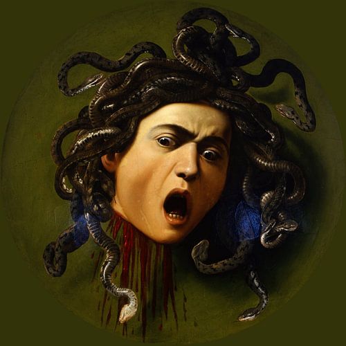 Caravage – Méduse | Peinture mythologique baroque : la tête de Méduse