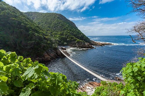 Hangbrug over Storms River, Zuid-Afrika
