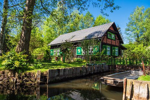 Gebäude im Spreewald in Lehde
