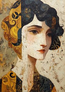 Frau mit goldenem Haar