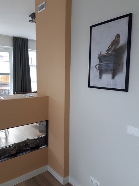 Kundenfoto: Der Distelfink von Carel Fabritius, als gerahmtes Poster