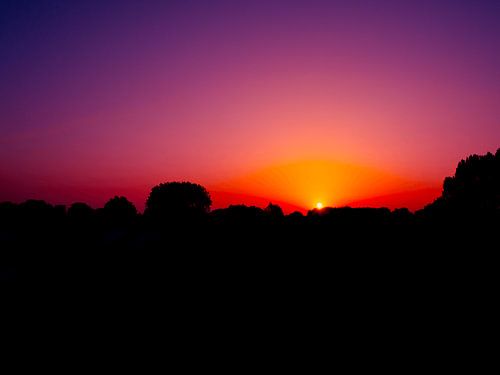 Sonnenuntergang im Juni