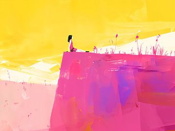 Kunstmalerei mit Mann