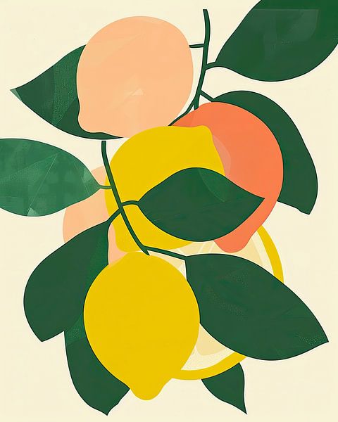 Soft Citrus shades by Vlindertuin-Art