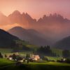 Val Di Funes sunrise by Albert Dros
