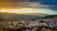 Sunset over Chefchaouen by Rene Siebring thumbnail