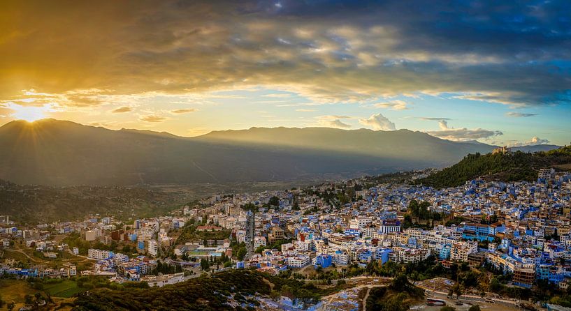 Sunset over Chefchaouen by Rene Siebring