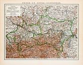 Vintage map Lower and Upper Austria by Studio Wunderkammer thumbnail