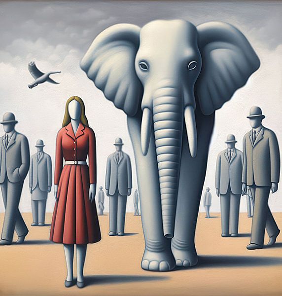 Les hommes et les éléphants par Kay Weber