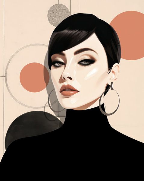 Dressed in Black III van Marja van den Hurk