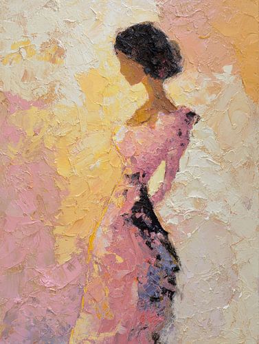 Abstract Vrouwelijk Figuur – Zachte kleuren