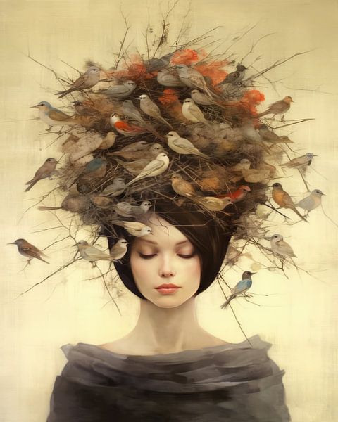 Nid d'oiseau par Carla Van Iersel