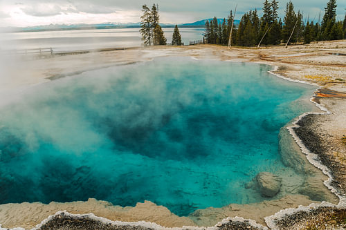 Turquoise pool in Yellowstone