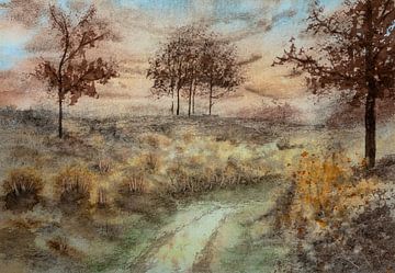 aquarel part 79 van Tania Perneel